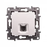 Gniazdka elektryczne - Legrand NILOE Eco Gniazdo telefoniczne pojedynczeRJ11 białe 664569 0001-00000-74535 [4354446] - miniaturka - grafika 1