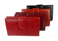 Portfele - Z.Ricardo PL) Portfel Skóra Naturalna Licowa Uniwersalny Na Zapinkę 15 cm Czerwony,Czarny,Bordowy - miniaturka - grafika 1