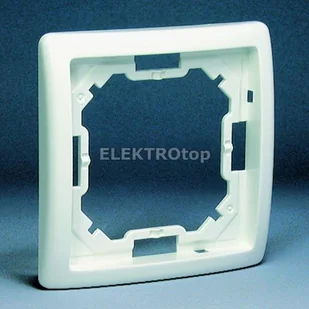 Kontakt Simon Ramka pojedyncza SIMON BASIC biały - Wyłączniki światła i elektryczne - miniaturka - grafika 2