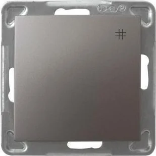 Berker krzyżowy Ospel Impresja ŁP-4Y/m/23, bez ramki, kolor tytan - Gniazdka elektryczne - miniaturka - grafika 3