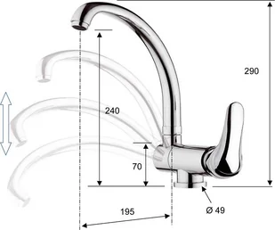 Sapho Saly SA060 - Baterie kuchenne - miniaturka - grafika 2