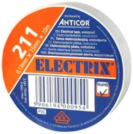 Inne akcesoria elektryczne - Electrix Taśma izolacyjna PCV  15 x 0 13 mm x 10 m biała - miniaturka - grafika 1