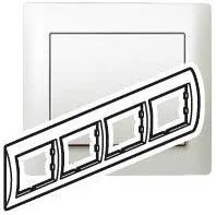 Legrand Sistena Life Ramka 4krotna pozioma 771504 - Klawisze i ramki - miniaturka - grafika 2