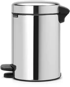 Kosze na śmieci - Brabantia Kosz na śmieci pedałowy NewIcon 3l stal polerowana - miniaturka - grafika 1