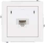 Gniazdka elektryczne - Karlik Deco Gniazdo Komputer Pojedyncze 1xRJ45, kat. 5e, ekranowane, 8-stykow - miniaturka - grafika 1