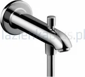 Wylewki do baterii - Hansgrohe Wylewka wannowa 228 mm z przełącznikiem DN15 13424000 - miniaturka - grafika 1