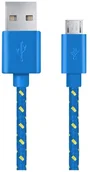 Kable USB - Esperanza Kabel USB Micro USB 2.0 A-B M/M OPLOT 1,0m niebieski EB175BY - miniaturka - grafika 1