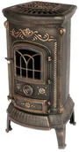 Wkłady kominkowe - Piec kominkowy żeliwny NORDflam Verdo 9 kw patyna - miniaturka - grafika 1