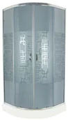 Kabiny prysznicowe - Durasan Parma Cubic NK 90 90x90 + brodzik - miniaturka - grafika 1