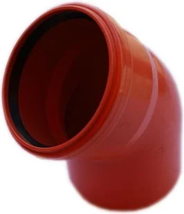 Poliplast Kolano kanalizacji zewnętrznej KZ 110 45° - Odwodnienia, kanały i akcesoria - miniaturka - grafika 2