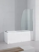 Parawany nawannowe - Massi ARCO Parawan nawannowy, szkło transparentne 80x140cm EasyClean MSKP-FA657 - miniaturka - grafika 1