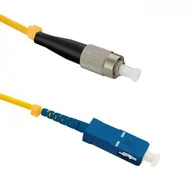 Kable światłowodowe - Qoltec Qoltec Patchcord światłowodowy FC/UPC - SC/UPC | Singlemode | 9/125 | G652D | Simplex | 0.5m 54314 - miniaturka - grafika 1