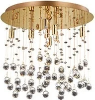 Ideal Lux MOONLIGHT PL8 ORO plafon 8 x 40W G9 80932 080932 - Lampy pozostałe - miniaturka - grafika 2