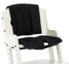 Krzesełka do karmienia - BabyDan DanChair Comforrt Czarny Poduszka czarna - miniaturka - grafika 1