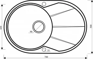 Aquasanita Clarus SR101-110AW Beż - Zlewozmywaki - miniaturka - grafika 2