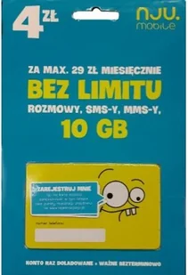 Starter NJU MOBILE Nju na kartę 4 PLN - Startery i doładowania - miniaturka - grafika 2
