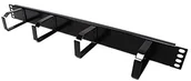 Akcesoria do serwerów - Cablematic cablem atic prowadnica kabla do Rack19 uchwyt 1HE z 4 pierścieniami z metalu PN18071409392222263 - miniaturka - grafika 1