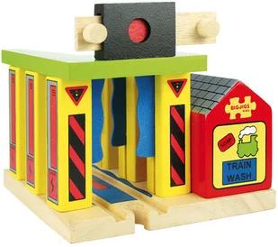 Bigjigs Toys Myjnia dla pociągów - Pociągi dla dzieci - miniaturka - grafika 2