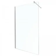 Kabiny prysznicowe - Novoterm Kerra Walk-In Alfa 120x70-95 profil chrom szkło transparentne - miniaturka - grafika 1