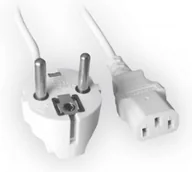 Kable komputerowe i do monitorów - Gembird Kabel zasilający1.8 m VDE Schuko biały PC-186W-VDE - miniaturka - grafika 1
