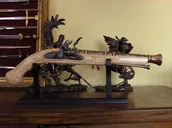 Repliki - broń - Hiszpania UNIKATOWY GARŁACZ MYŚLIWSKI - ZAMEK SKAŁKOWY REPLIKI BRONI PALNEJ - miniaturka - grafika 1