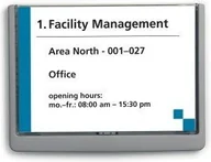 Systemy ekspozycyjne i znaki informacyjne - Durable Tabliczka przydrzwiowa A5 210x148,5 mm grafitowa - miniaturka - grafika 1