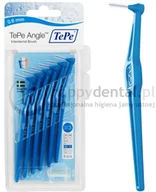 Szczoteczki międzyzębowe - TePe ID Angle (0.6mm) niebieski 6szt. - zestaw szczoteczek międzyzębowych (szczo - miniaturka - grafika 1