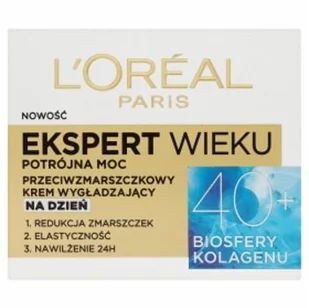 Loreal Ekspert Wieku 40+ przeciwzmarszczkowy krem wygładzający na dzień 50 - Kremy do twarzy Loreal Ekspert Wieku 40+ przeciwzmarszczkowy krem wygładzający na dzień 50 - Kremy do twarzy - miniaturka - grafika 2