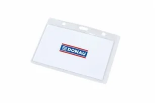 Donau Identyfikator , otwór z boku, miękki, transparentny 8343001PL-00 - Identyfikatory - miniaturka - grafika 2