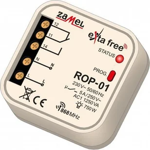 Zamel Sp. z o.o. RADIOWY Odbiornik DOPUSZKOWY 1-KANAŁOWY TYP: ROP-01 EXF10000047 - Inne akcesoria elektryczne - miniaturka - grafika 3