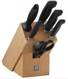 Zwilling VIER STERNE Blok Zestaw noży, drewno, 7 cz. 300 x 115 x 260 mm 35066-000-0 - Noże kuchenne - miniaturka - grafika 2