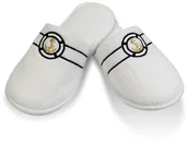 Kapcie męskie - Soft Cotton Męskie kapcie MARINE 30 cm (rozm.42/44) Biały 20404P - miniaturka - grafika 1