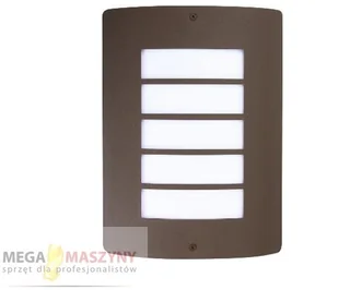 Polux Kinkiet ogrodowy SAFON SG1045BR prostokąt INOX brązowy paski >> DARMOWA DO (209276) - Lampy ogrodowe - miniaturka - grafika 3