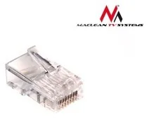 Maclean Wtyk RJ-45 8P8C 5e drut MCTV-662 kpl. - Wtyczki i adaptery - miniaturka - grafika 2