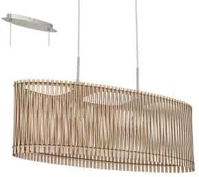 Eglo SENDERO 96194 LAMPA WISZĄCA DREWNO - Lampy sufitowe - miniaturka - grafika 2
