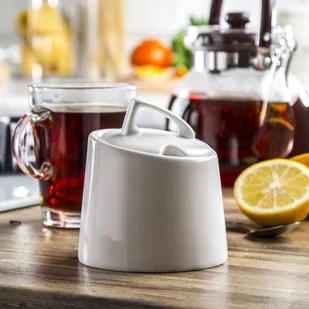 Home Delux Cukiernica Porcelanowa Z Przykrywką Quatre Biała 200 Ml - Cukiernice Home Delux Cukiernica Porcelanowa Z Przykrywką Quatre Biała 200 Ml - Cukiernice - miniaturka - grafika 1