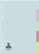 Przekładki do segregatorów - Q-CONNECT Przekładka , karton, A4, 223x297mm, 5 kart, mix kolorów KF00159 - miniaturka - grafika 1