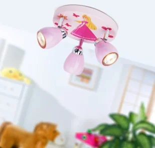 Brilliant Lampa sufitowa Princess, kolor Różowy G55934/17 - Lampy sufitowe - miniaturka - grafika 3