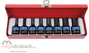 KING TONY Zestaw nasadek udarowych 4418MP, HEX 1/2'', 5-19 mm - Zestawy narzędziowe - miniaturka - grafika 2