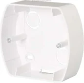 Puszki elektryczne i akcesoria - Karlik Puszka montażowa pozioma Pojedyncza PTH-1 biały - miniaturka - grafika 1