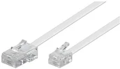 Kable - Wentronic Modular kabel (4-pinowe złącze do wtyczki 6P4 °C) Biały, belelegt, 8p4 °C 6 m 4040849930621 - miniaturka - grafika 1