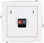 Gniazdka elektryczne - Karlik Deco Gniazdo głośnikowe x1 DGG-1 - miniaturka - grafika 1