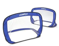 Piłka nożna - Relaxdays Zestaw Samorozkładających Się Mini Bramek Do Piłki Nożnej, 2 Sztuki, Łatwy Transport Dzięki Pokrowcowi W Zestawie, 120 X 80 X 80 Cm (10016739) - miniaturka - grafika 1