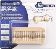 Podzespoły elektroniczne - Velleman KOMPLET 480 RezystorÓW K/RES-E3 - miniaturka - grafika 1