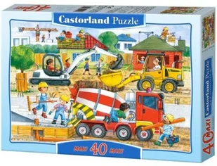 Castorland B-040018 Construction Site MAXI 40 el - Puzzle - miniaturka - grafika 3