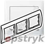 Klawisze i ramki - Legrand SISTENA LIFE Ramka ARCTIC potrójna pozioma 771003 - miniaturka - grafika 1