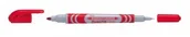 Markery permanentne - Pentel Marker dwustronny do CD/DVD N65W-B CZERWONY - miniaturka - grafika 1