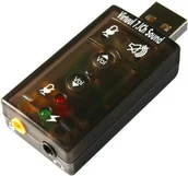 Gadżety USB - KARTA DŹWIĘKOWA USB 7.1 - miniaturka - grafika 1
