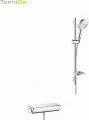 Zestawy prysznicowe - Hansgrohe ECOSTAT SELECT 120 3jet/Combi 0,65m zestaw prysznicowy 27038000 - miniaturka - grafika 1