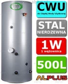 Zasobniki i wymienniki - Joule Bojler Cyclone 500L 1-wężownica 1W nierdzewka wymiennik podgrzewacz CWU Wy - miniaturka - grafika 1